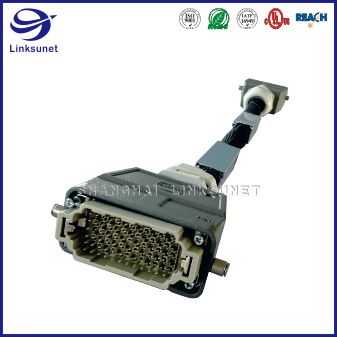 Harting 72Pin 重載電源連接器工業(yè)線束